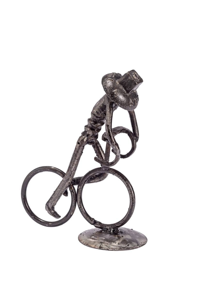 Bike Man sculpture