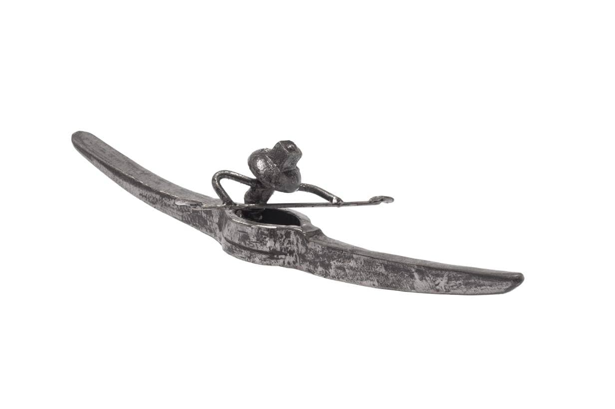 Canoe Man sculpture