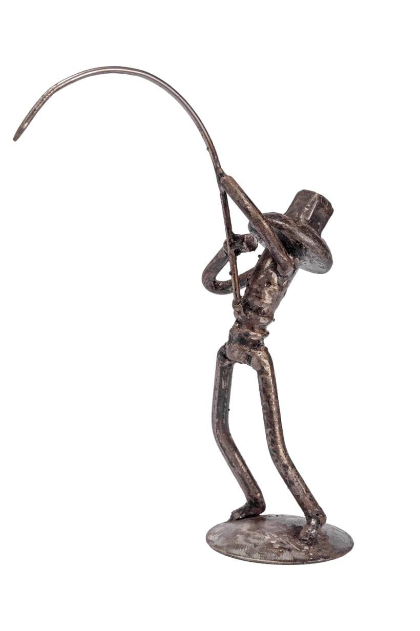 Fisherman sculpture